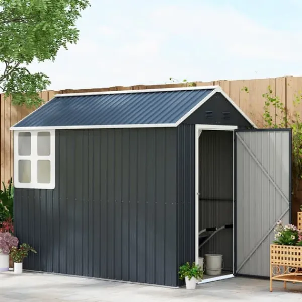 Skure, Garager & Carports^Haveskur, 259x172x222 cm, Grå
