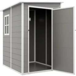 Hot Haveskur, 122x149x192/177 cm, Grå Skure, Garager & Carports