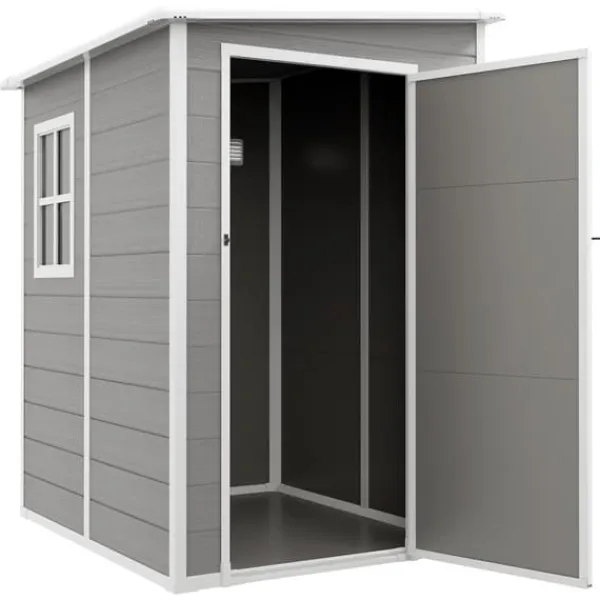 Hot Haveskur, 122x149x192/177 cm, Grå Skure, Garager & Carports