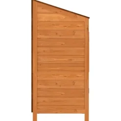 Haveskur 55x52x112 cm massivt grantræ brun - Haveskur - Haveskure - Home & Living Skure, Garager & Carports
