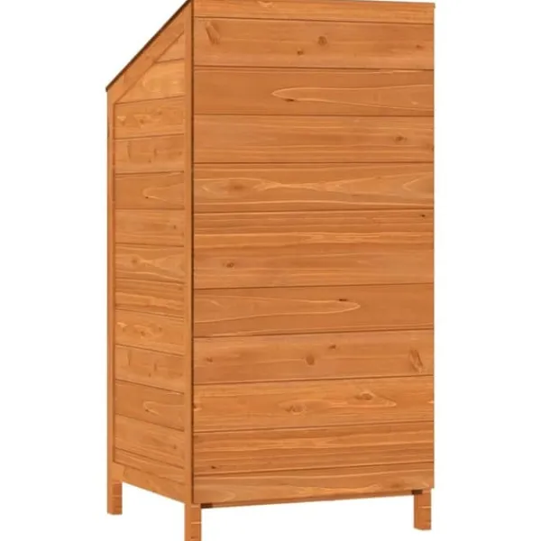 Haveskur 55x52x112 cm massivt grantræ brun - Haveskur - Haveskure - Home & Living Skure, Garager & Carports
