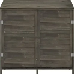Discount Haveskur 102x52x112 cm massivt grantræ antracitgrå - Haveskur - Haveskure - Home & Living Skure, Garager & Carports