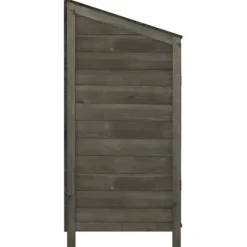 Discount Haveskur 102x52x112 cm massivt grantræ antracitgrå - Haveskur - Haveskure - Home & Living Skure, Garager & Carports