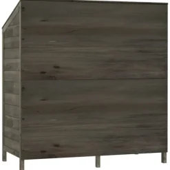 Discount Haveskur 102x52x112 cm massivt grantræ antracitgrå - Haveskur - Haveskure - Home & Living Skure, Garager & Carports