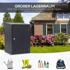 Outlet Haveskur, 100x103x160 cm, Mørkegrå Skure, Garager & Carports