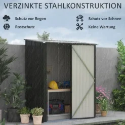 Best Haveskur, 161,5x94,5x196 cm, Sort Skure, Garager & Carports