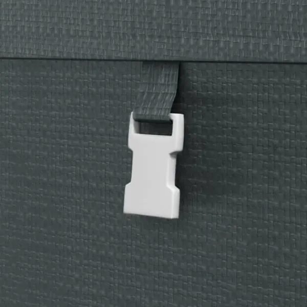 Haveskur/opbevaringstelt, robust og vejrbestandigt, stålramme, 1,2×1,8×1,6 m, mørkegrå Skure, Garager & Carports