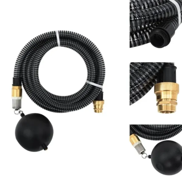 Online Haveslanger - Living sugeslange med messingkoblinger 1,1" 20 m PVC sort Vanding