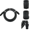 Vanding^Haveslanger - Living sugeslange med messingkoblinger 1" 10 m PVC sort
