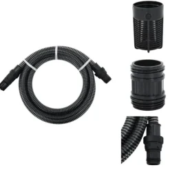 Vanding^Haveslanger - Living sugeslange med messingkoblinger 1" 10 m PVC sort