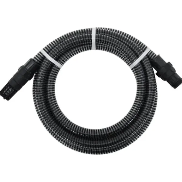 Vanding^Haveslanger - Living sugeslange med messingkoblinger 1" 10 m PVC sort