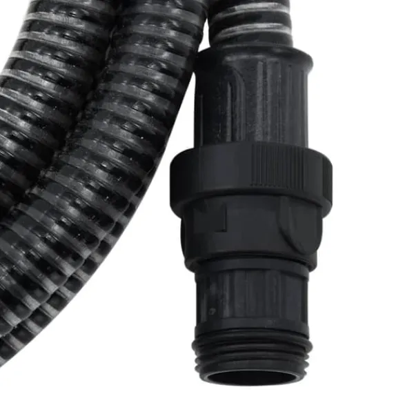 Vanding^Haveslanger - Living sugeslange med messingkoblinger 1" 10 m PVC sort