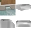 Springvand & Damme^Havespringvand med LED-lys 45x34x14 cm rustfrit stål 304 - Vandfald - Vandfald Med LED-lys - Home & Living