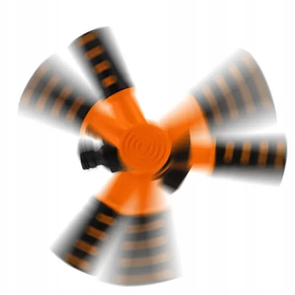 Best Havesprinkler, drevet, roterende, trearmet, VERGIONIC sprinkler Vanding
