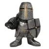 Havedekorationer^Havestatue Ridder Dværgvagt Rustning Miniature Ridderskulptur til Haveindretning