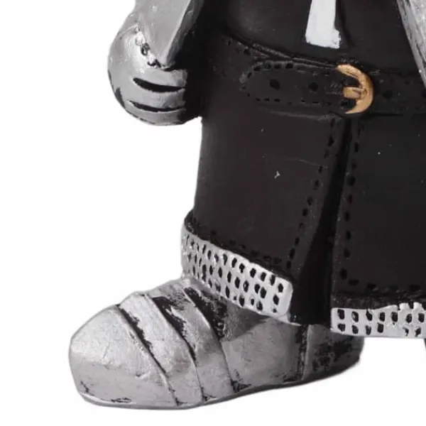 Outlet Havestatue Ridder Dværgvagt Rustning Miniature Ridderskulptur til Haveindretning Havedekorationer