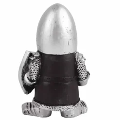 Outlet Havestatue Ridder Dværgvagt Rustning Miniature Ridderskulptur til Haveindretning Havedekorationer