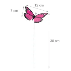 Havesætpynt, Sommerfugl Dekorative Pinde, 30 cm, Flerfarvet Havedekorationer