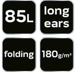 Discount Havetaske 85 liter, lange håndtag, foldbar, 180 g/m2 Havekurve