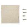 Havesten & Trædesten^Havetrædesten - Trinsten - Sæt med 4 - 39,5 x 39,5 cm - Vejrbestandig plast - Med jordspyd - Til gangsti i have/terrasse - Beige