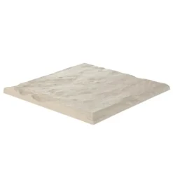 Havesten & Trædesten^Havetrædesten - Trinsten - Sæt med 4 - 39,5 x 39,5 cm - Vejrbestandig plast - Med jordspyd - Til gangsti i have/terrasse - Beige