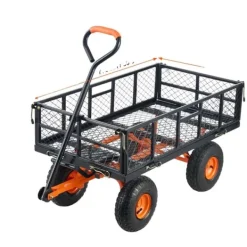 Online Havevogn, Robust Kapacitet, Alsidigt Design,400lbs Haveværktøj