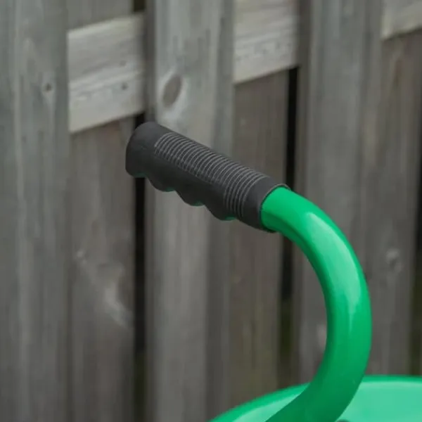 Støtte Med Hjul, Sæder & Knæbeskyttelse Til Havepleje^Havevogn/værkstedsvogn med roterende sæde & kurv, højdejusterbar, 150 kg, grøn, 81×44,5×46–59 cm