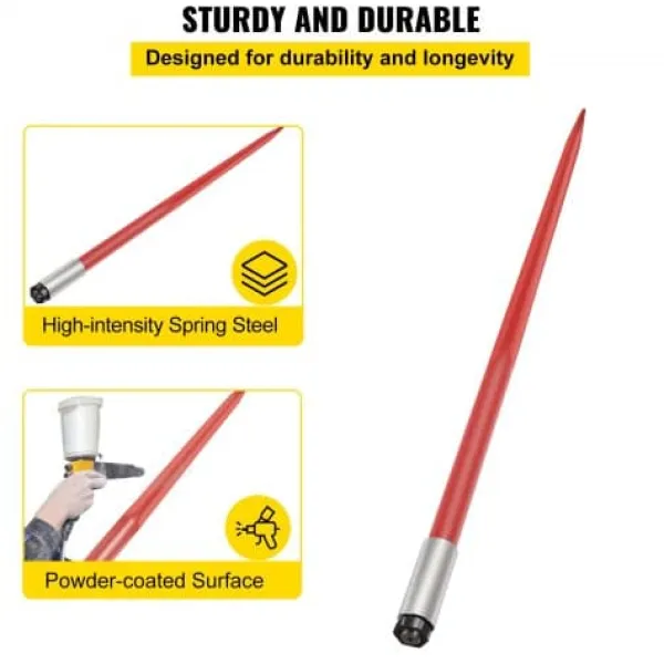 Haveværktøj^Hay Spear 125 cm Rød, Stål