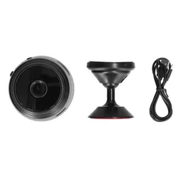 Sikkerhedsmonitorer & Videokameraer^HD 1080P trådløst WiFi-webcam til mobiltelefon og tablet - genopladeligt og med fjernbetjening - Noir