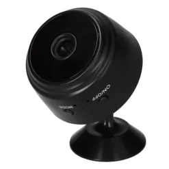 Sikkerhedsmonitorer & Videokameraer^HD 1080P trådløst WiFi-webcam til mobiltelefon og tablet - genopladeligt og med fjernbetjening - Noir