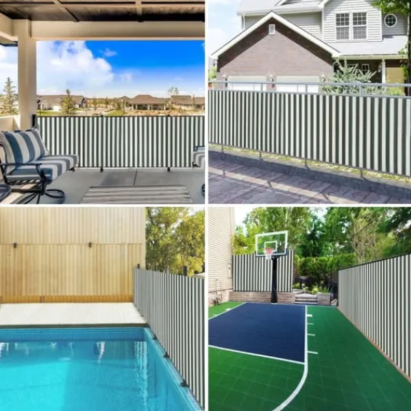 Haveduge^HDPE afskærmning 2x10 m - Privatlivsskærm | Farve: Grøn og Hvid | Vægt: 195 g/m²