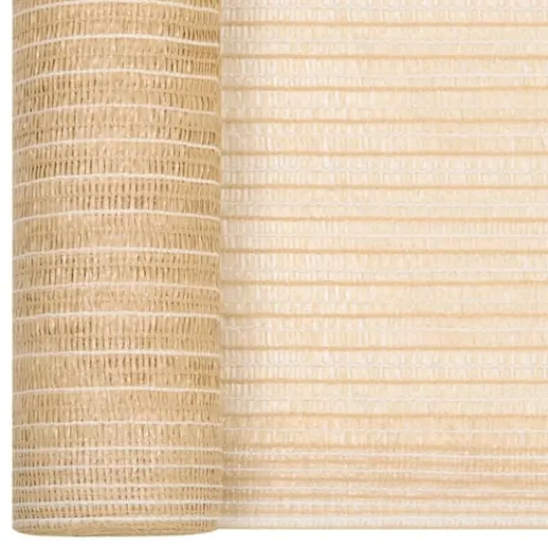 Haveduge^HDPE afskærmning 1x10 m - Privatlivsbeskyttelse til have | Farve: Beige | Vægt: 75 g/m²