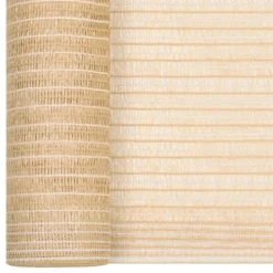 Outlet HDPE-afskærmning til have og terrasse - 2x25 m | Farve: Beige | Vægt: 150 g/m² Haveduge