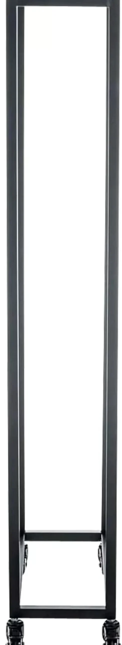Discount Hetta Black Metal Firewood Rack with Wheels - 25x40x150 cm Tilbehør Til Brændeovne & Pejse