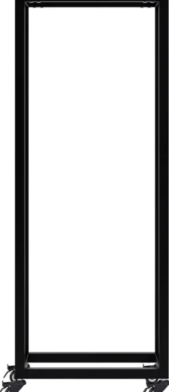 Tilbehør Til Brændeovne & Pejse^Hilta Metal Log Holder with Wheels, Black, 25x40x100 cm