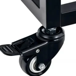 Tilbehør Til Brændeovne & Pejse^Hilta Metal Log Holder with Wheels, Black, 25x40x100 cm