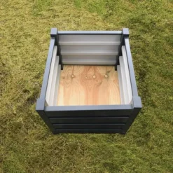 Plantningsbænke^Højbed antracit 40cm x 50cm x 50cm x 50cm