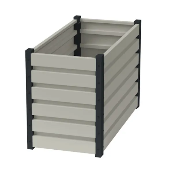 Plantningsbænke^Højbed hvid 60cm x 50cm x 100cm x 100cm