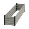 Discount Højbed hvidt 40cm x 50cm x 200cm Plantningsbænke