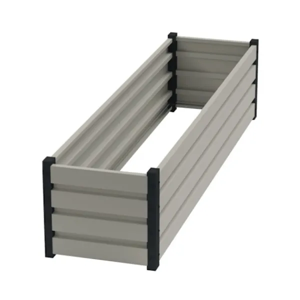 Discount Højbed hvidt 40cm x 50cm x 200cm Plantningsbænke