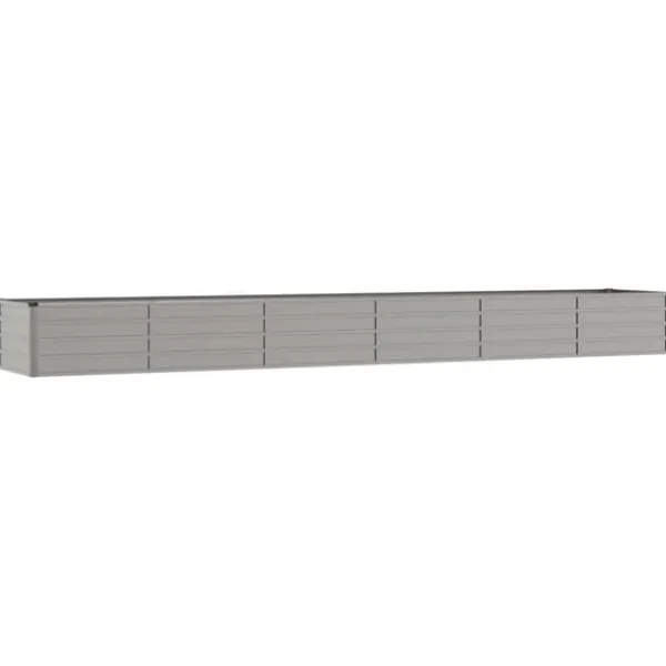 Plantningsbænke^Højbed i cortenstål - Dybt og robust design | Størrelse: 480x80x45 cm | Farve: Rustfarvet