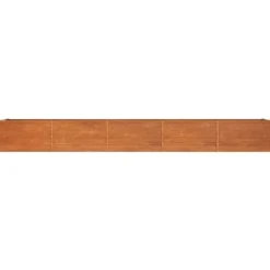 Outlet Højbed i cortenstål - Holdbart og rustfarvet design | Størrelse: 400x80x45 cm Plantningsbænke