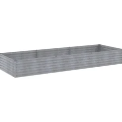 Højbed i cortenstål - Holdbart havebed | Størrelse: 291x100x36 cm | Farve: Brun Plantningsbænke
