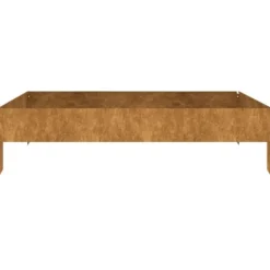 Krukker & Plantebeholdere^Højbed i cortenstål - Udsmykning til have, altan eller terrasse | Størrelse: 100x100x26 cm
