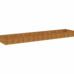 Plantningsbænke^Højbed i cortenstål 482x100x36 cm - Holdbart & dekorativt til haven | Størrelse: 482x100x36 cm