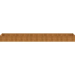 Plantningsbænke^Højbed i cortenstål 482x100x36 cm - Holdbart & dekorativt til haven | Størrelse: 482x100x36 cm