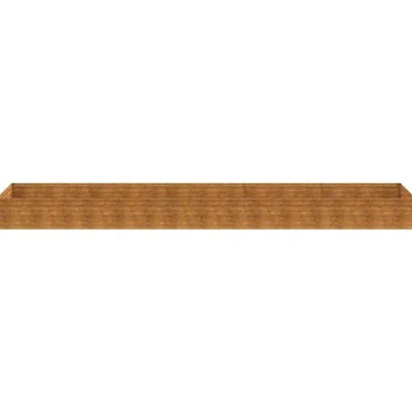 Plantningsbænke^Højbed i cortenstål 482x100x36 cm - Holdbart & dekorativt til haven | Størrelse: 482x100x36 cm