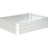 Online Højbed i galvaniseret stål 120x90x30 cm, sølv – til blomster & grøntsager Krukker & Plantebeholdere