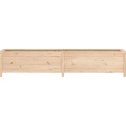 Clearance Højbed i massivt fyrretræ - Plantkasse til have | Størrelse: 199,5x40x39 cm Plantningsbænke