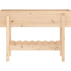 Plantningsbænke^Højbed i massivt fyrretræ - Plantekasse til have og terrasse | Størrelse: 101x30x69 cm